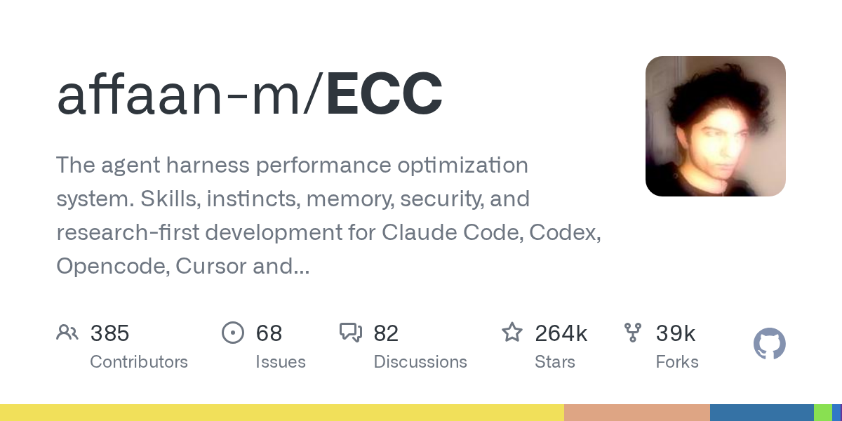 affaan-m/ECCがGitHubで急上昇、AIエージェントのパフォーマンス最適化とセキュリティを強化