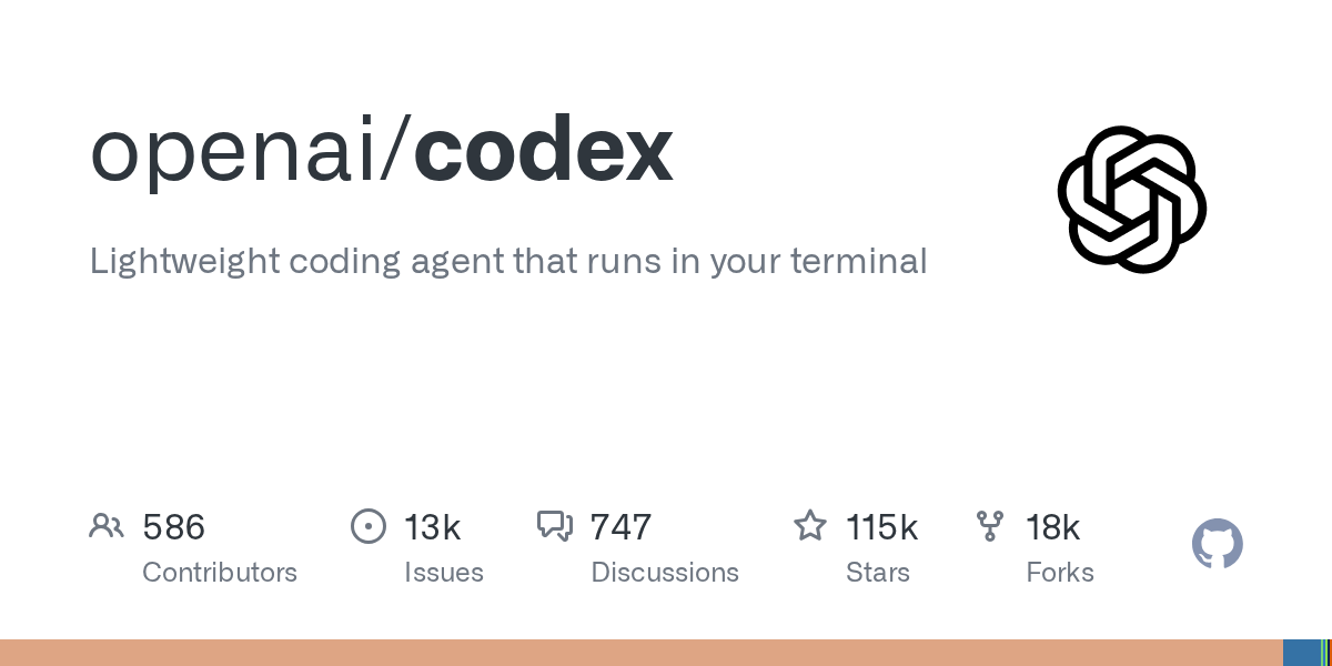 OpenAI、ローカル環境で動作する軽量コーディングエージェントCodex CLIを公開