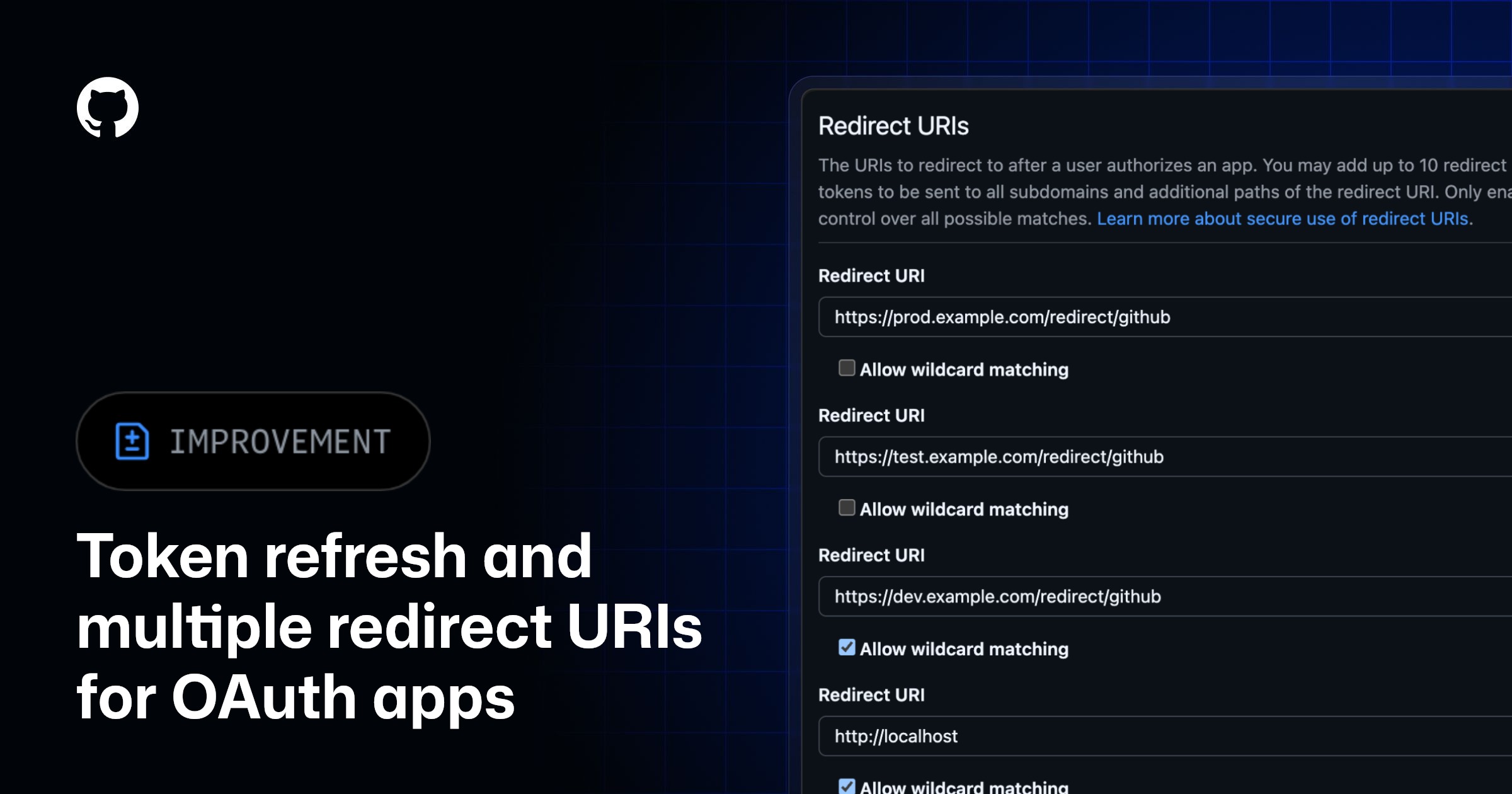 GitHub Introduces Multiple Redirect URIs and Refresh Tokens for OAuth Applications